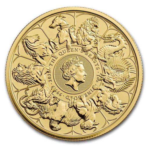 【Backorder】2021 (New) Great Britain Queens Beast Completer Gold 1 oz Coin