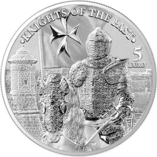 2023 (New) Malta Knights of The Past Silver 1 oz Coin