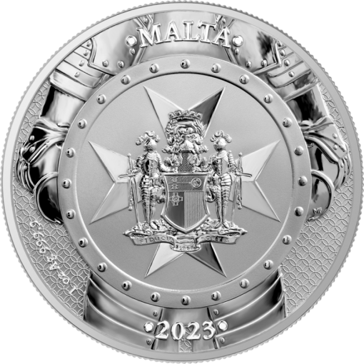 2023 (New) Malta Knights of The Past Silver 1 oz Coin - Image 2