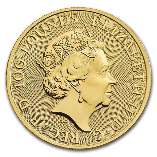 【Backorder】2021 (New) Great Britain Queens Beast Completer Gold 1 oz Coin - Image 2