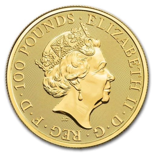 【3日以内に発送】2019年 (新品) イギリス「クィーンズ ビースト・エール」純金 1オンス 金貨 - 画像 (2)