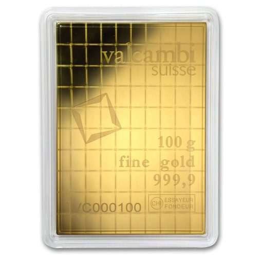 【Backorder】(New) Swiss Valcambi Gold 1 gram x 100 Combi Bar - Image 2