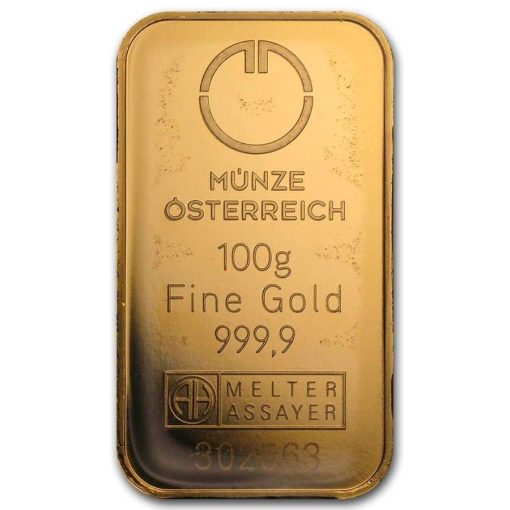 【Backorder】(New) Austrian Mint Gold 100 gram Bar - Image 3