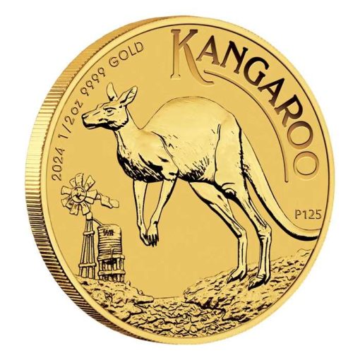 【Backorder】2024 (New) Australia Kangaroo Gold 1/2 oz Coin - Image 3