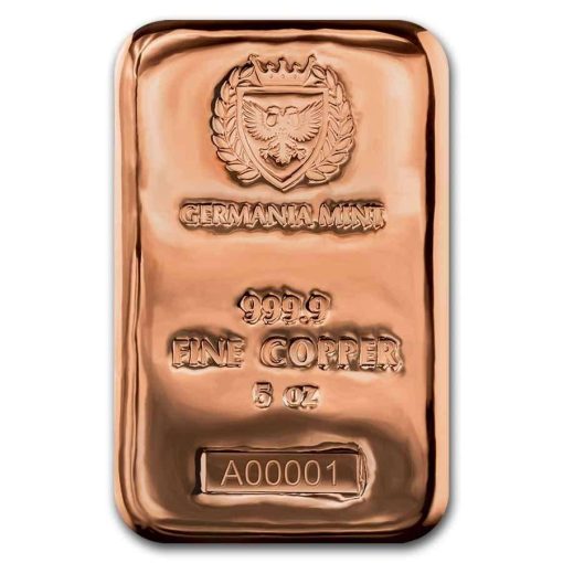 (New) Germania Copper 5oz Cast Bar