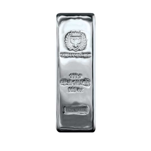 【3 Day Ship】(New) Germania Silver 100 oz Cast Bar