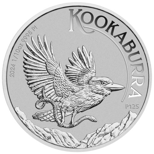 2024 (New) Australian Kookaburra Perth Mint Platinum 1/10 oz Coin