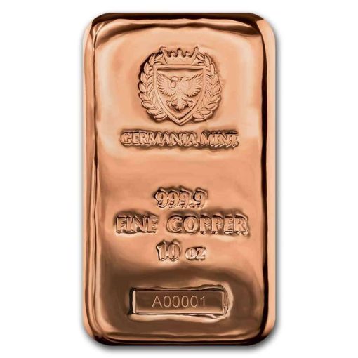 (New) Germania Copper 10oz Cast Bar