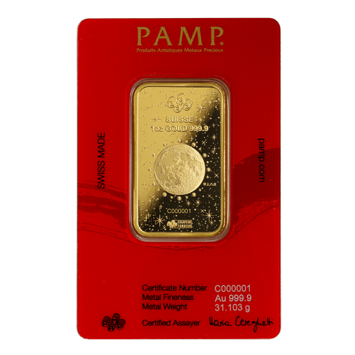 【3 Day Ship】2024 (New) Pamp Swiss Legend of the Azure Lunar Dragon Gold 1 oz Bar - Image 2