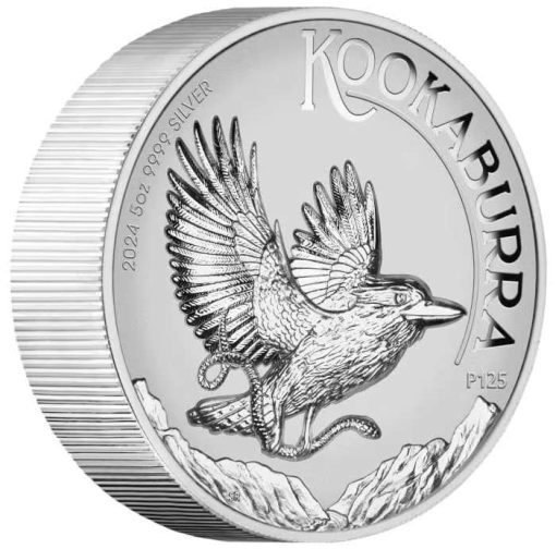 2024 (New) Australian Kookaburra Perth Mint 5 oz Silver Incused High Relief Proof Coin - Image 4