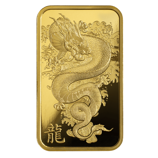 【3 Day Ship】2024 (New) Pamp Swiss Legend of the Azure Lunar Dragon Gold 1 oz Bar - Image 3