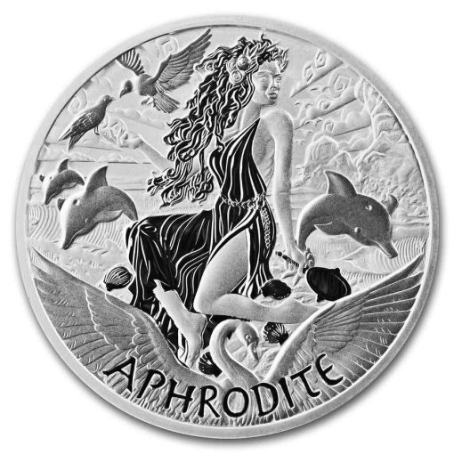 2022 (New) Tuvalu Gods of Olympus Aphrodite Silver 1 oz Coin