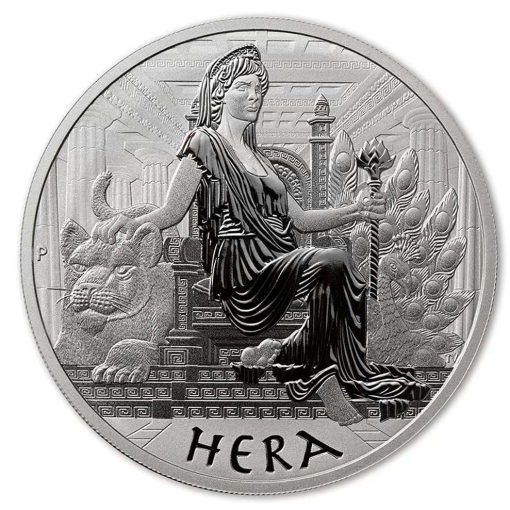 2022 (New) Tuvalu Gods of Olympus Hera Silver 1 oz Coin