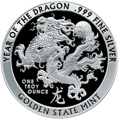 (New) Year of The Dragon Silver 1 oz Round