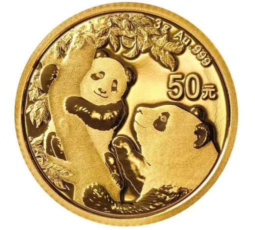 2021年 (新品) 中国「パンダ」純金 3グラム 金貨