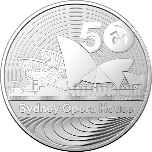 2023 (New) Australian 50th Anniversary of the Sydney Opera House Silver 1 oz Coin