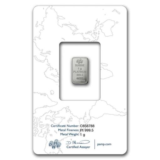 (New) Pamp Swiss Lady Fortuna Platinum 1 gram Bar - Image 2