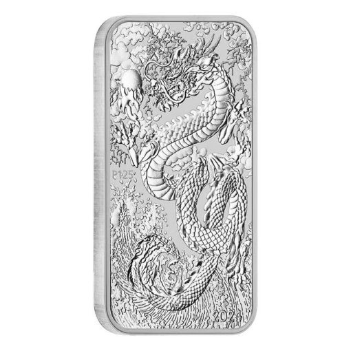 2024 (New) Australia Dragon Silver 1 oz Bar - Image 3