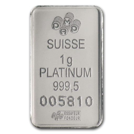 (New) Pamp Swiss Lady Fortuna Platinum 1 gram Bar - Image 4