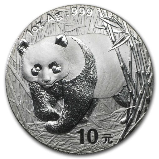 2001 (New) Chinese Panda Silver 1 oz Coin