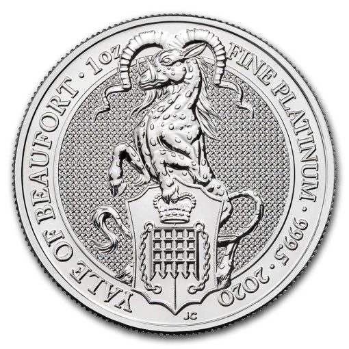 【3 Day Ship】2020 (New) Great Britain Queen's Beasts The Yale Platinum 1 oz Coin