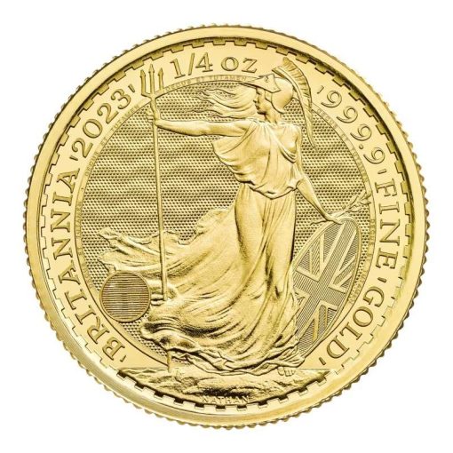 【3日以内に発送】2023年 (新品) イギリス「ブリタニア」純金 1/4オンス 金貨 (チャールズ3世)