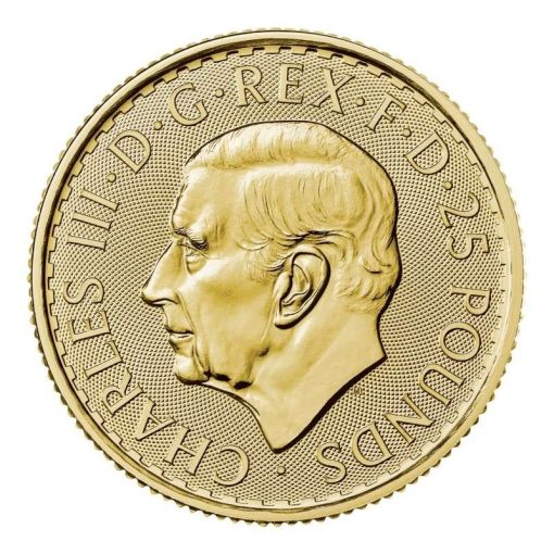 【3日以内に発送】2023年 (新品) イギリス「ブリタニア」純金 1/4オンス 金貨 (チャールズ3世) - 画像 (2)