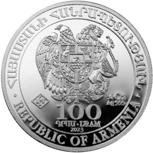 2023 (New) Armenian Noah's Ark 1/4 oz Silver Coin【20 coins】 - Image 3