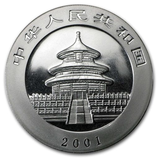 2001 (New) Chinese Panda Silver 1 oz Coin - Image 2