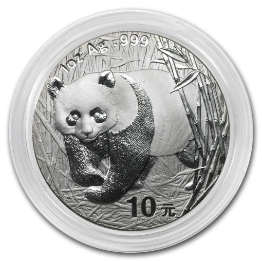 2001 (New) Chinese Panda Silver 1 oz Coin - Image 3