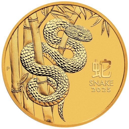 2025 (New) Australian Year of the Snake Lunar Gold 1/10 oz Coin