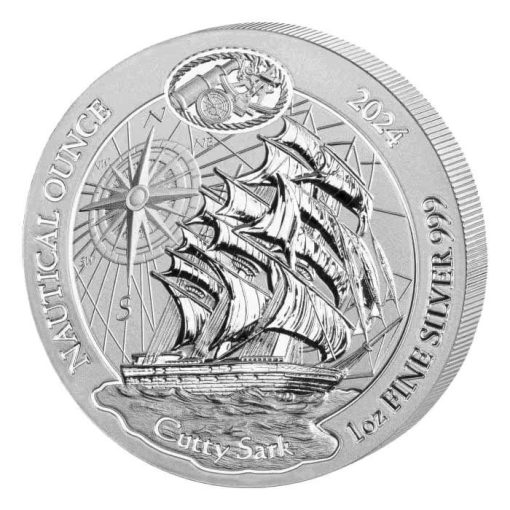 2024 (New) Rwanda Nautical Ounce Cutty Sark Silver 1 oz Coin