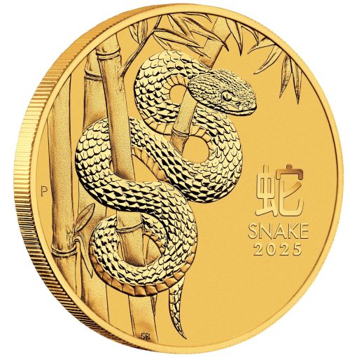 2025 (New) Australian Year of the Snake Lunar Gold 1/10 oz Coin - Image 3