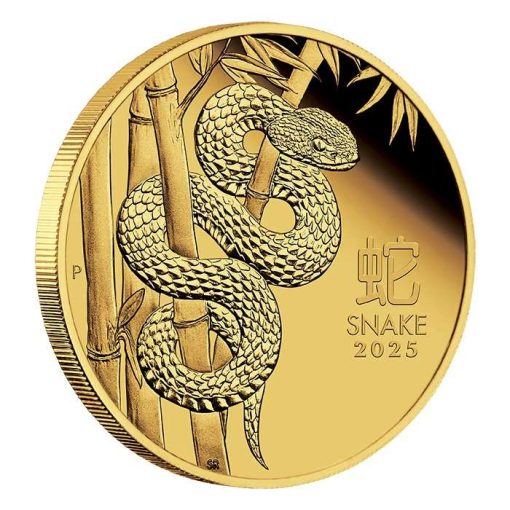 【3 Day Ship】2025 (New) Australian Year of the Snake Lunar Gold 1/4 oz Proof Coin - Image 4