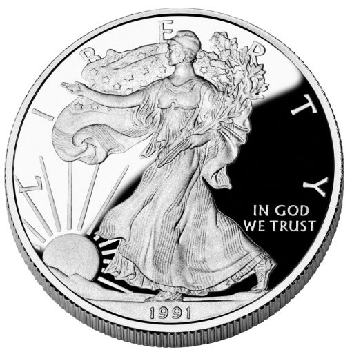 1991 (New) American Eagle Walking Liberty Silver 1 oz Proof Coin