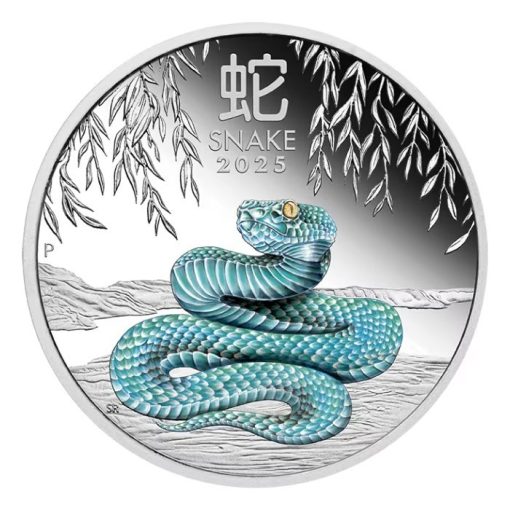 2025 (New) Australian Year of the Snake Lunar Silver 1 oz Color Proof Coin - Image 2