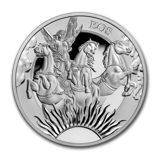 2023 (New) St. Helena Goddess Eos and the Horses Silver 1 oz Proof Coin