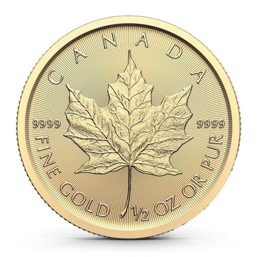 【Backorder】2025 (New) Canadian Maple Leaf Gold 1/2 oz Coin