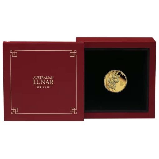 2025 (New) Australian Year of the Snake Lunar Gold 1/10 oz Proof Coin