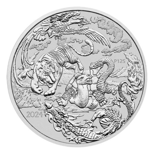 2024 (New) Australia Chinese Myths and Legends Four Guardians Silver 1 oz Coin