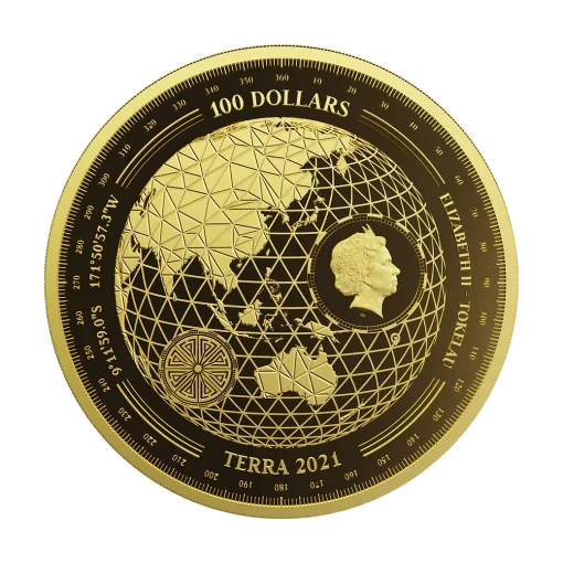 【Backorder】2021 (New) Tokelau Terra Gold 1 oz Coin - Image 2