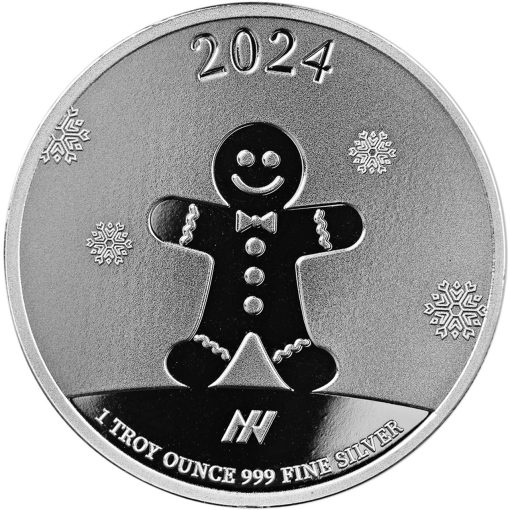 【3 Day Ship】2024 (New) ASAHI Happy Holidays Silver 1 oz Round - Image 2