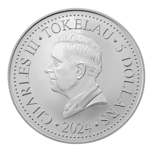 2024 (New) Tokelau Mustang Silver 1 oz Coin - Image 2