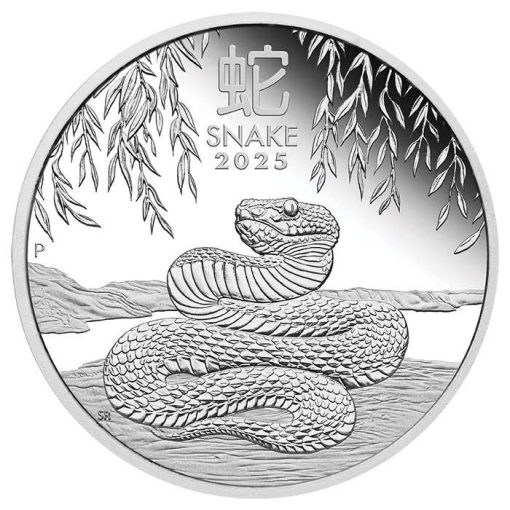 2025 (New) Australian Year of the Snake Lunar Silver 1 oz Proof Coin - Image 2