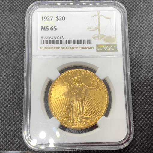 【3日以内に発送】1927年 (新品) アメリカ 「イーグル・セント ゴーデンス」純金 1オンス NGC MS65 金貨