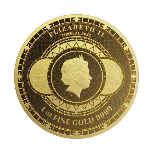 【Backorder】2022 (New) Tokelau Chronos Gold 1 oz Coin - Image 2