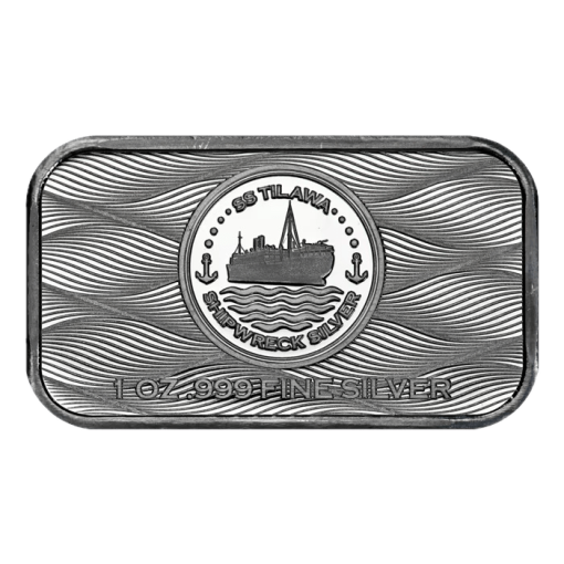 2024 (New) South Africa SS Tilawa Shipwreck Silver 1 oz Bar - Image 2