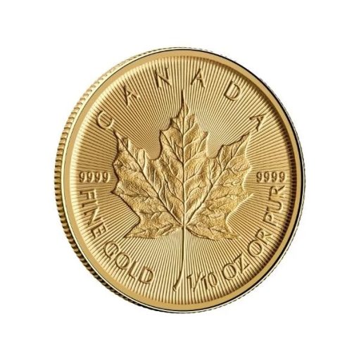 2025 (New) Canadian Maple Leaf Gold 1/10 oz Coin - Image 3