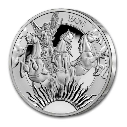 2023 (New) St. Helena Goddess Eos and the Horses Silver 1 oz Proof Coin - Image 3