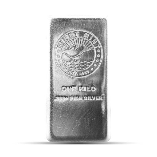 【3 Day Ship】(New) Canada First Majestic Mint Silver 1 Kilogram Cast Bar